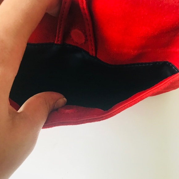 Juicy Couture Red Suede Clutch - Picture 3 of 8
